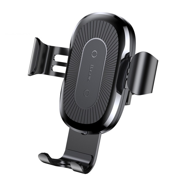 BASEUS Холдер Wireless 10W Air Gravity Car, с прикрепяш механизъм, WXYL-01 /черен/