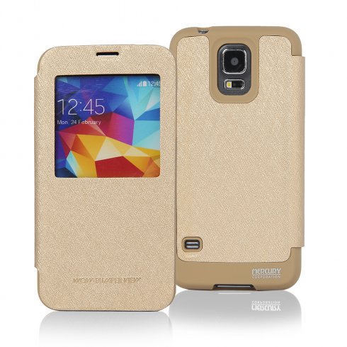 Калъф Goospery Bumper View Sony Xperia C3 /златен/