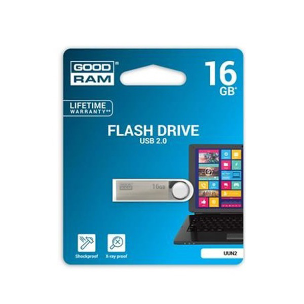 GOODRAM Flash Drive UUN2 16GB, USB 2 /сребро/