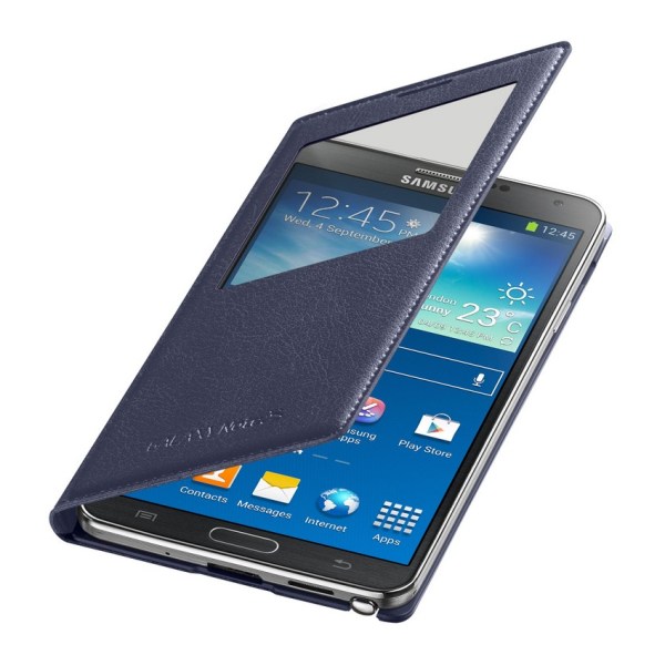 High Copy Flip Cover Samsung Note 3, with window /blue/