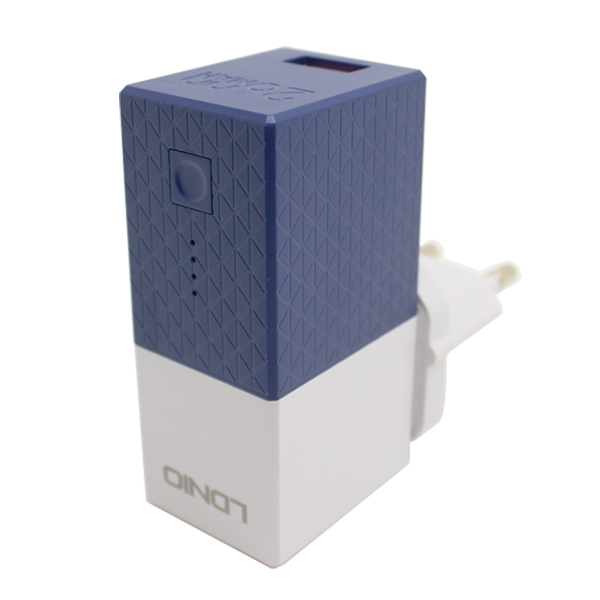 LDNIO 220V + Power bank, 2600 mAh, бял