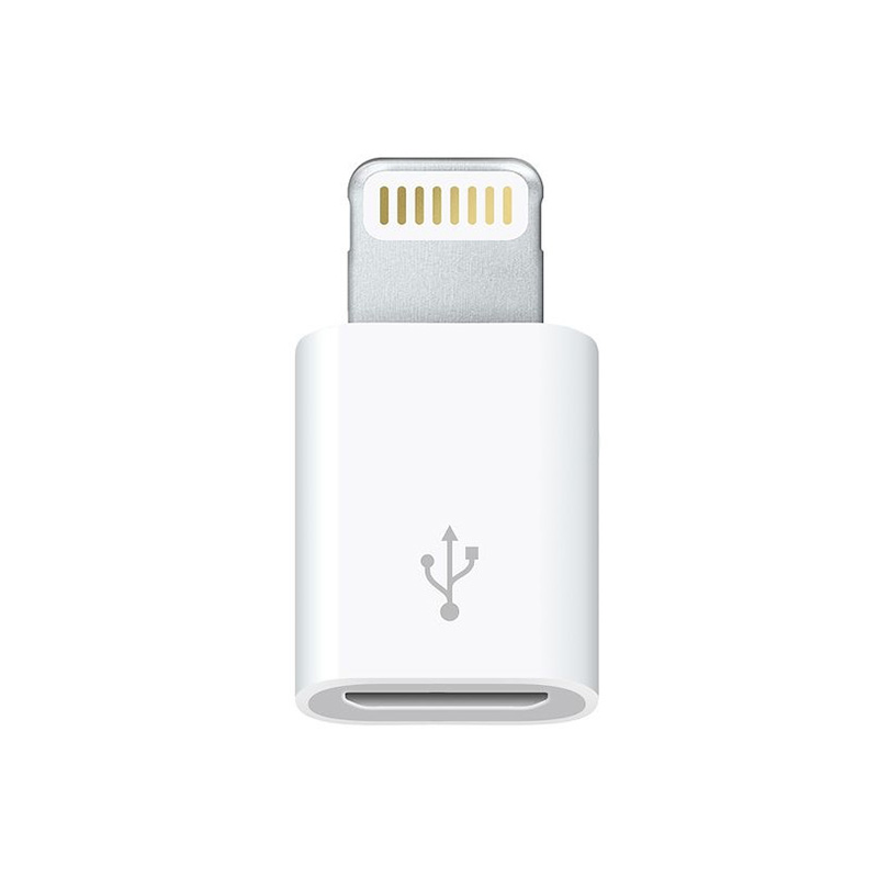 OEM Adapter Lightning - Micro USB /white/