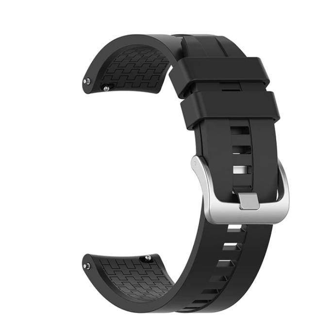 Силиконова каишка за Smart Watch, 22мм /черна/