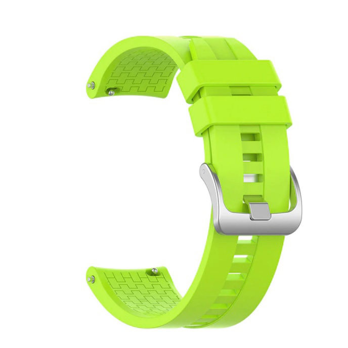 Силиконова каишка за Smart Watch, 22мм /лайм/