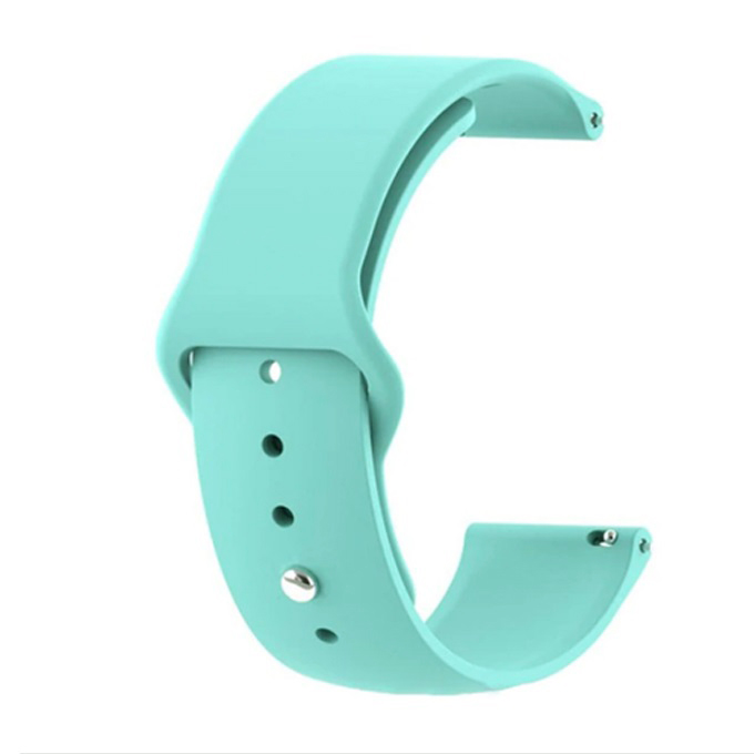 Каишка 20мм за Smart Watch, Silicone Simple Strap, силикон, мента