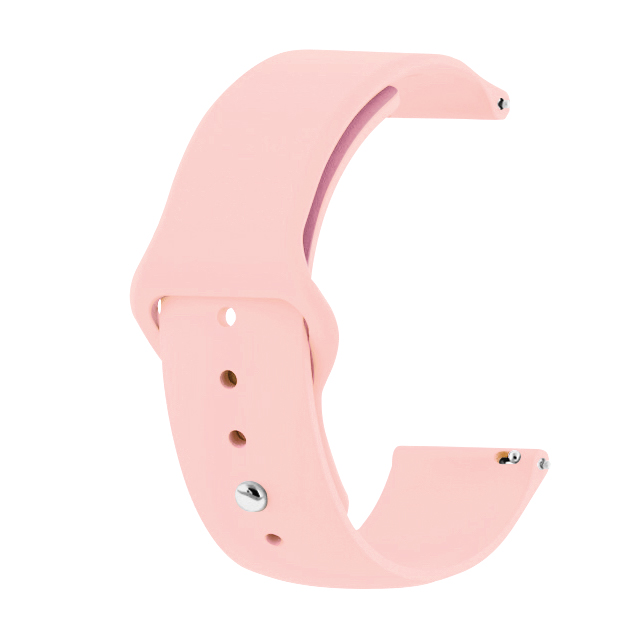 Каишка 20мм за Smart Watch, Silicone Simple Strap, силикон, розов