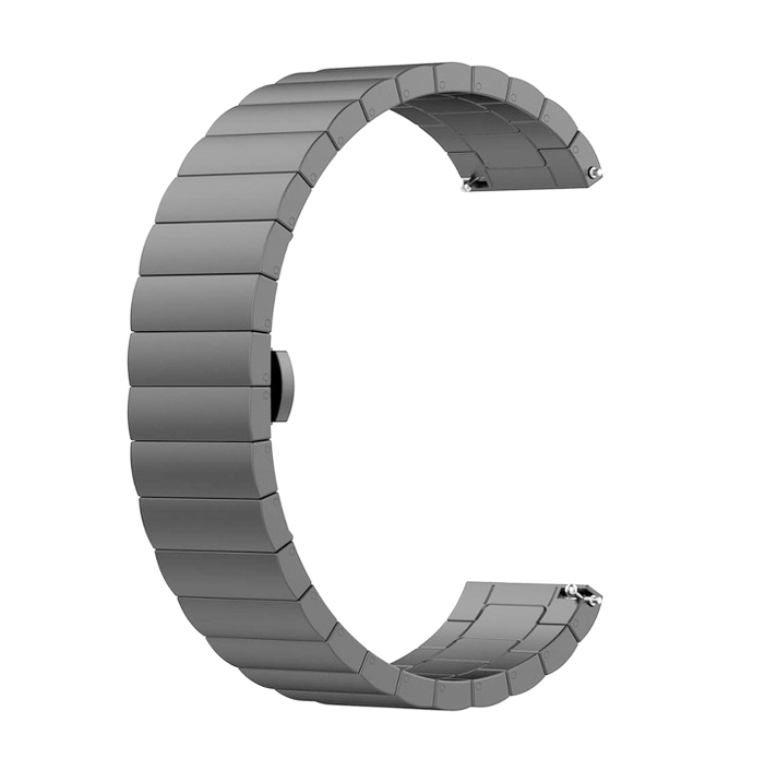 Метална каишка Metal Deluxe Strap за Smart Watch, 20мм /тъмно сива/