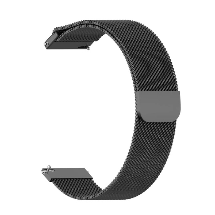 Метална магнитна каишка Milanese за Smart Watch, 20мм /черна/