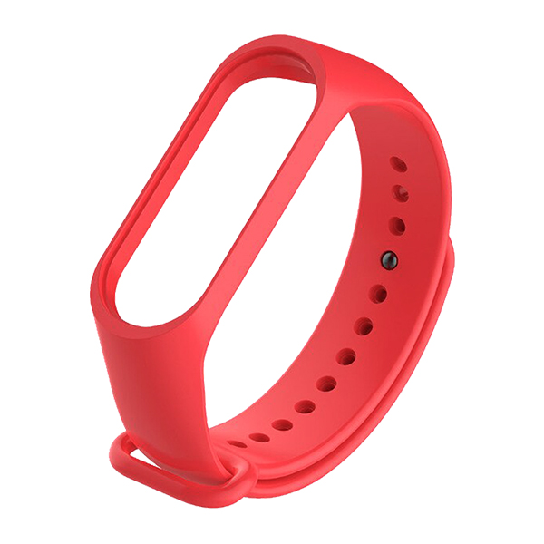 Strap for Xiaomi Mi Band 3/4, Silicon Strap, silicon /red/