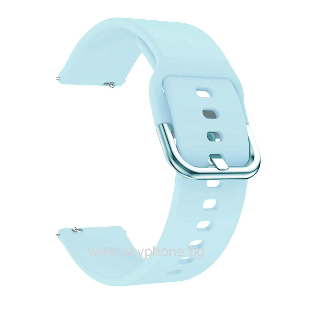 Силиконова каишка Silicon Simple2 Strap за Smart Watch, 22мм /бебешко синя/
