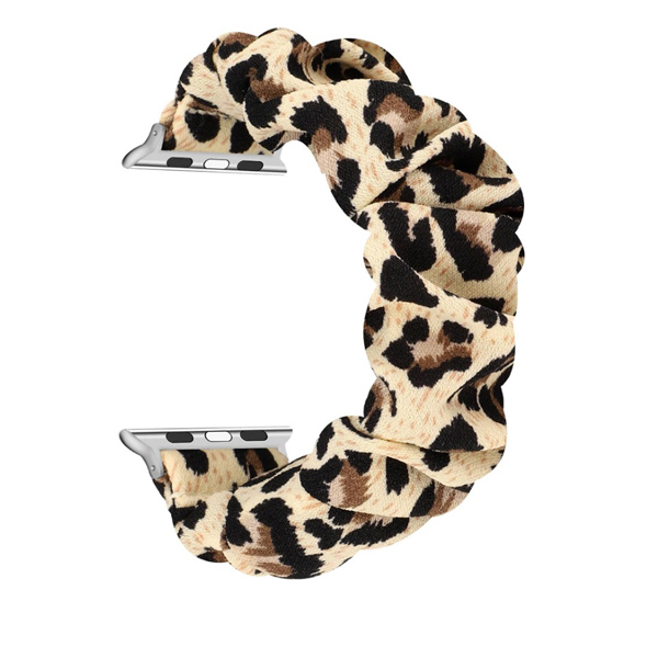 Каишка за Apple Watch 38/40/41мм, Skrunchie /леопард/