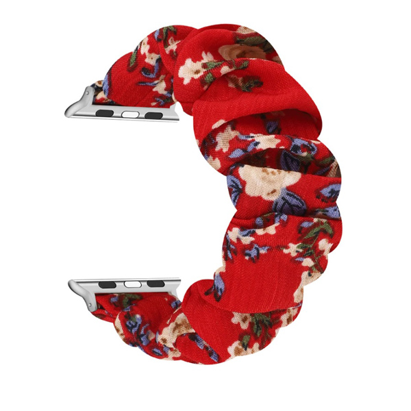 Каишка за Apple Watch 38/40/41мм, Skrunchie /червена/