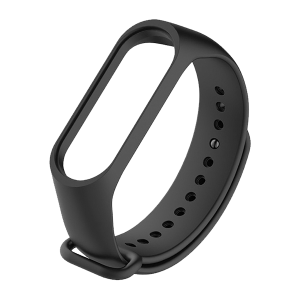 Силиконова каишка за Xiaomi Mi Band 5/6 /черна/