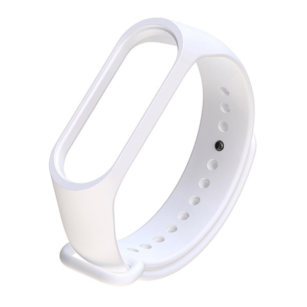 Силиконова каишка за Xiaomi Mi Band 5/6 /бяла/