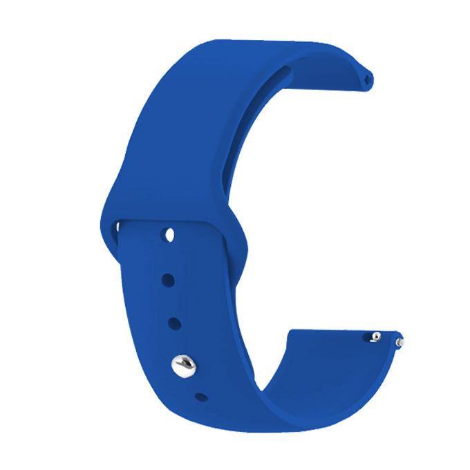 Каишка 20мм за Smart Watch, Silicone Simple Strap, силикон, тъмносин