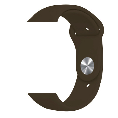 Силиконова каишка Simple за Apple Watch, 42/44mm, M/L /кафява/