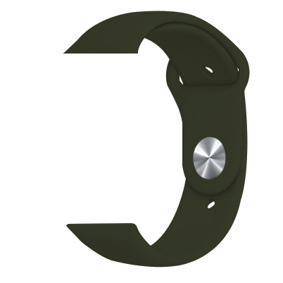 Силиконова каишка Simple за Apple Watch, 42/44mm, M/L /зелено мастило/