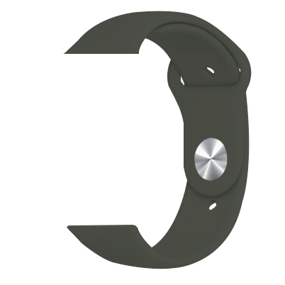 Силиконова каишка Simple за Apple Watch, 42/44mm, M/L /тъмно сива/
