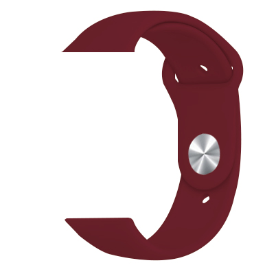 Силиконова каишка Simple за Apple Watch, 42/44mm, M/L /винена/