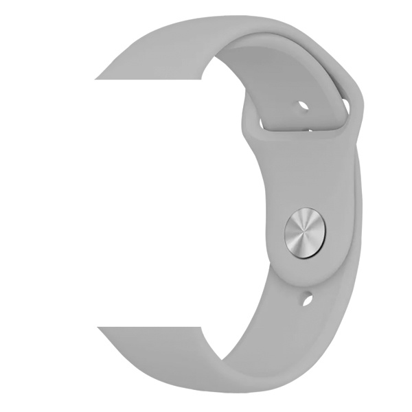 Силиконова каишка Simple за Apple Watch, 42/44mm, S/M /сива/
