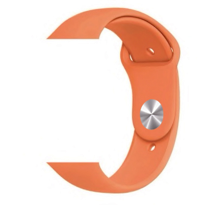 Силиконова каишка Simple за Apple Watch, 42/44mm, S/M /оранжева/