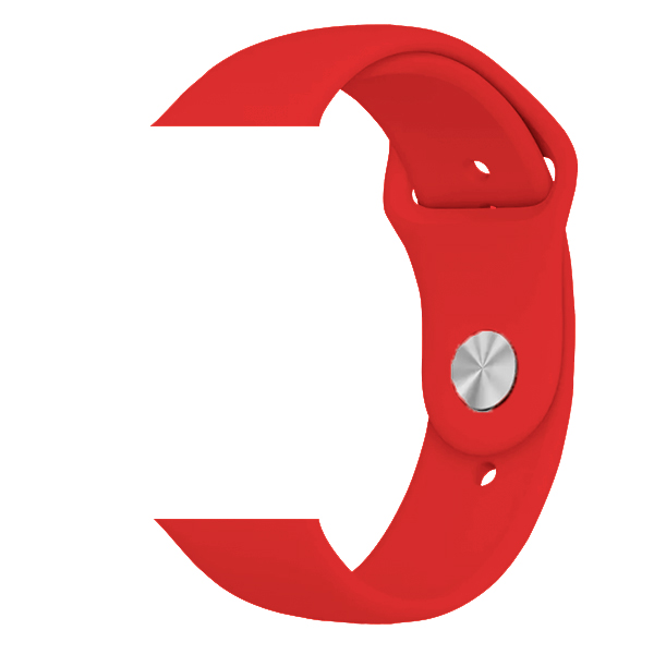 Силиконова каишка Simple за Apple Watch, 42/44mm, S/M /червена/