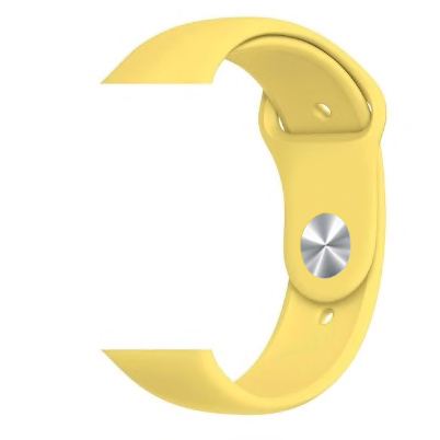 Силиконова каишка Simple за Apple Watch, 42/44mm, S/M /жълта/