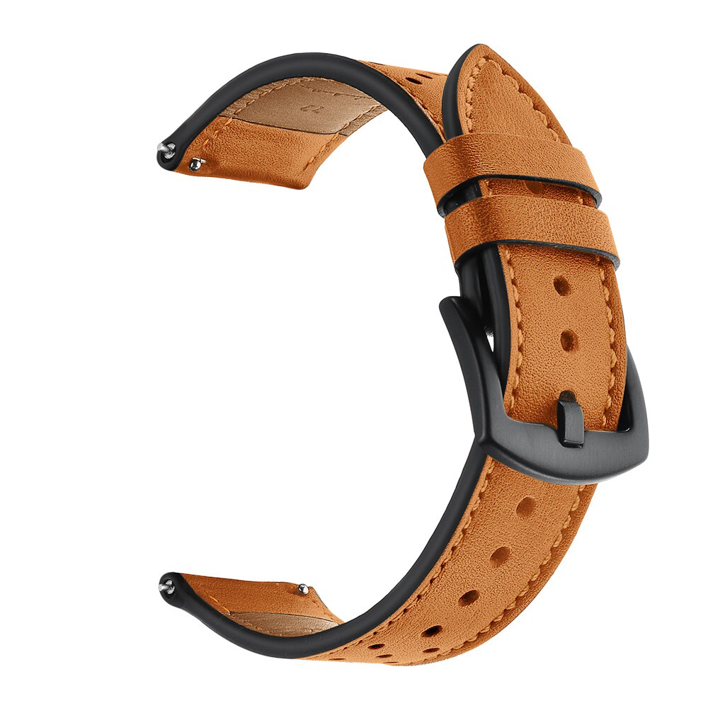 Кожена каишка Leather Deluxe Strap за Smart Watch, 22мм /кафява/