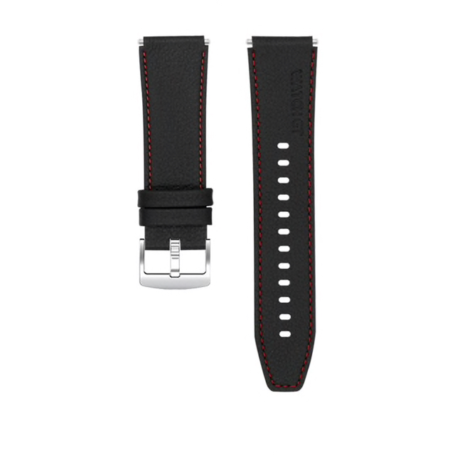 Кожена каишка Leather2 Strap за Smart Watch, 22мм /черна/