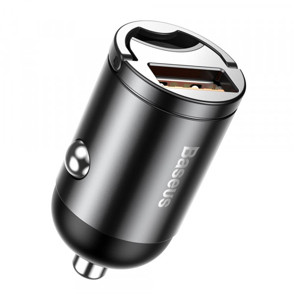 BASEUS 12V 30W, USB-A, Tiny Star Mini, сив - VCHX-A0G