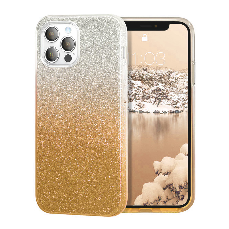 Калъф ENSIDA Fashion Samsung S21 Plus /сребърен-златен/
