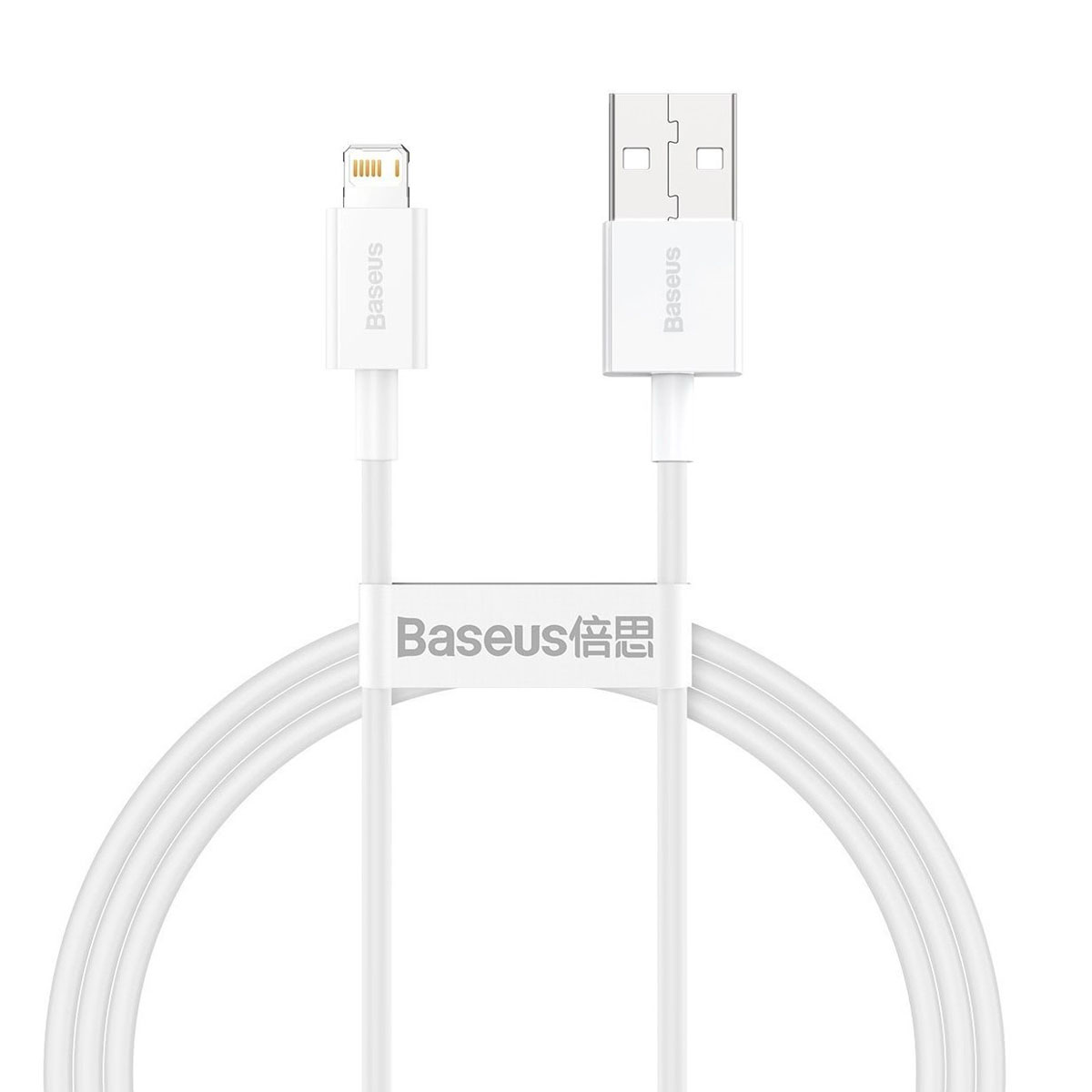BASEUS Кабел USB-A - Lightning, 1.5м, 2.4A, Superior, CALYS-B02 /бял/