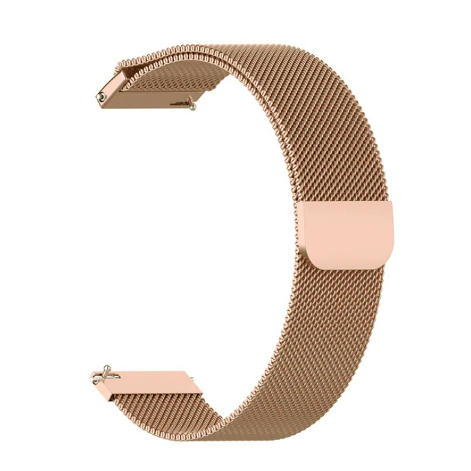 Метална магнитна каишка Milanese за Smart Watch, 20мм /розово злато 2/