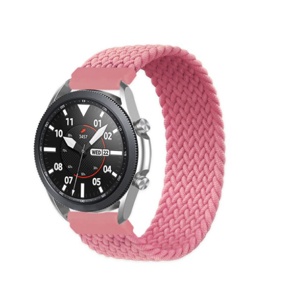 Каишка Braided Strap за Smart Watch, 20mm, L /розова/