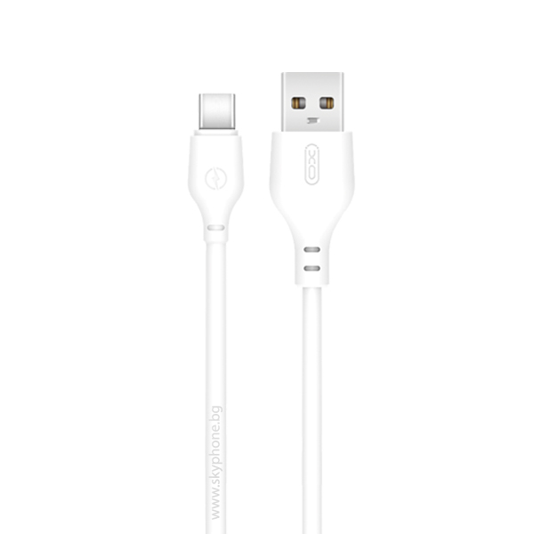 XO Кабел USB-A - Type-C, 2м, 2.1A, NB103 /бял/