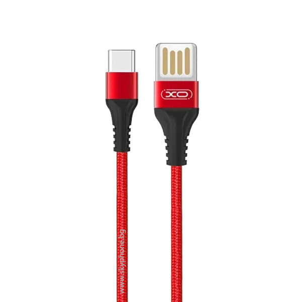 XO Кабел USB-A - Type-C, 1м, 2.1A, NB118 /червен/