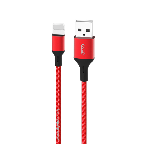 XO Кабел USB-A - Lightning, 1м, 2A, NB143 /червен/
