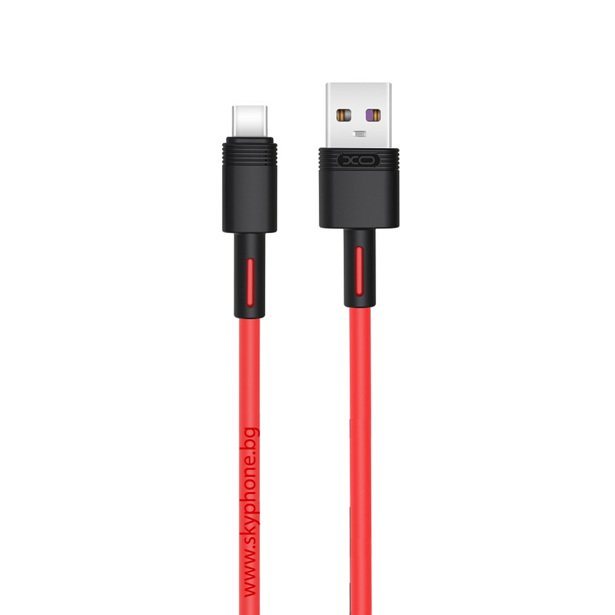 XO Кабел USB-A - Type-C, 1 м, 5A, NB-Q166 /червен/