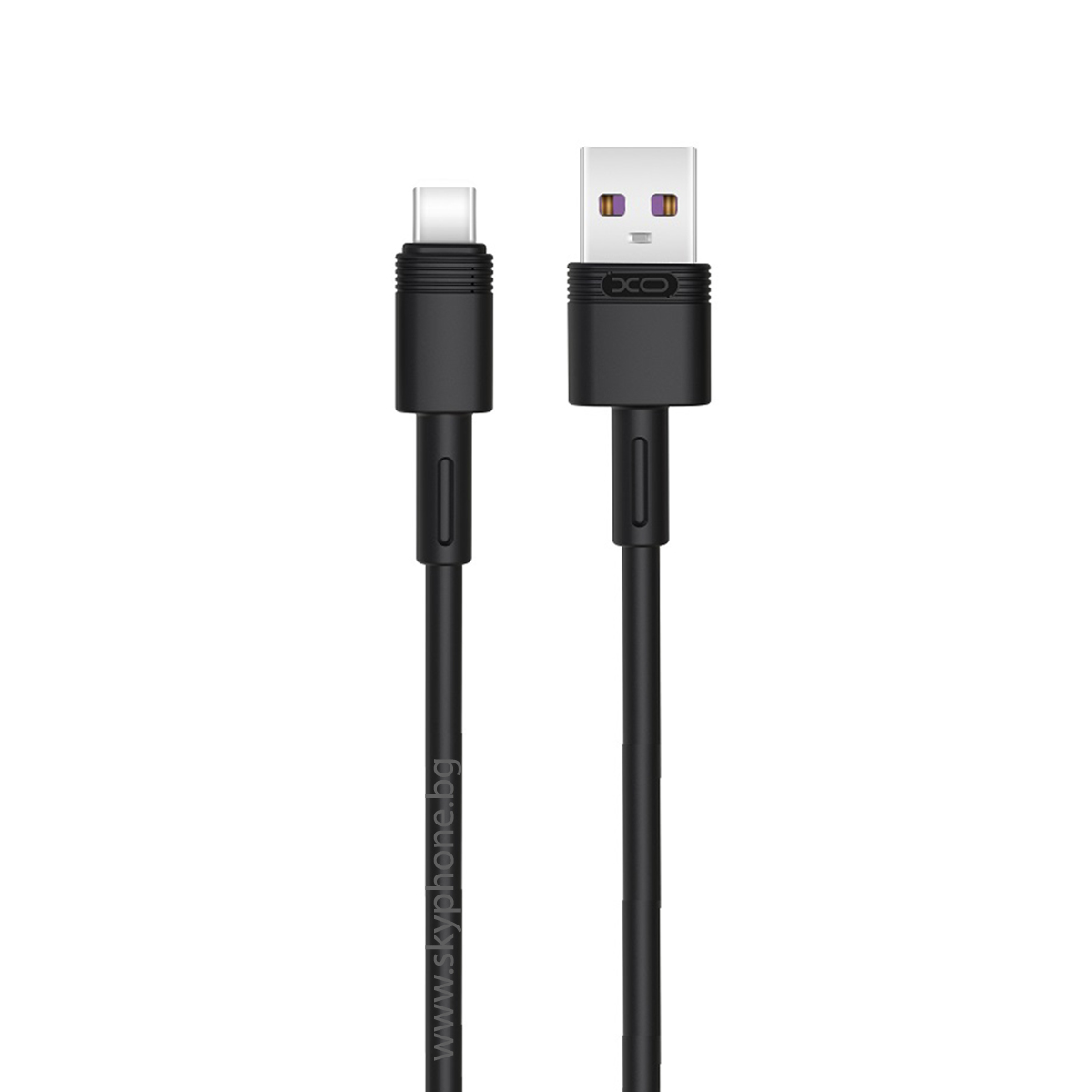 XO Кабел USB-A - Type-C, 1м, 5A, NB-Q166 /черен/