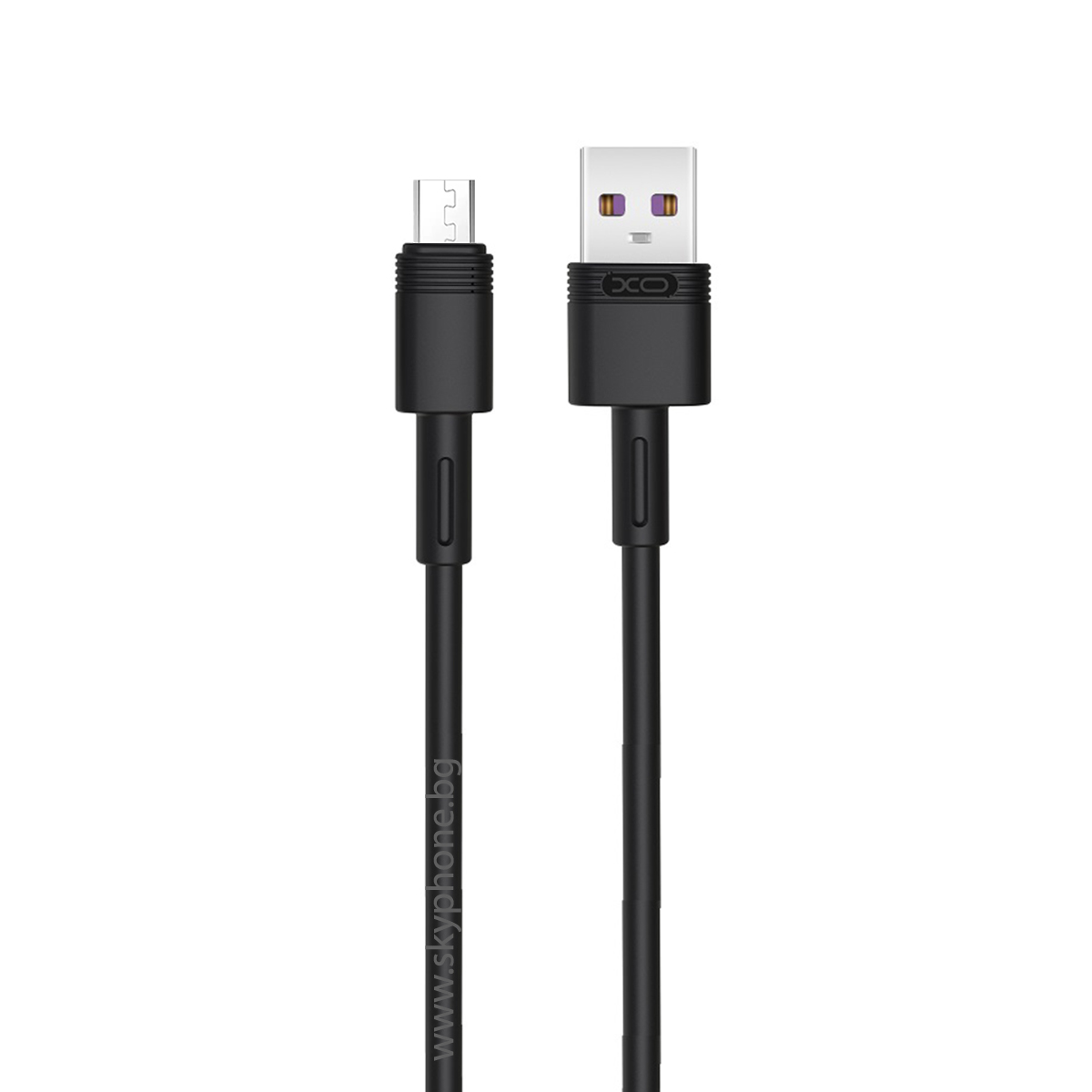 XO Кабел USB-A - Micro USB, 1м, 5A, NB-Q166 /черен/