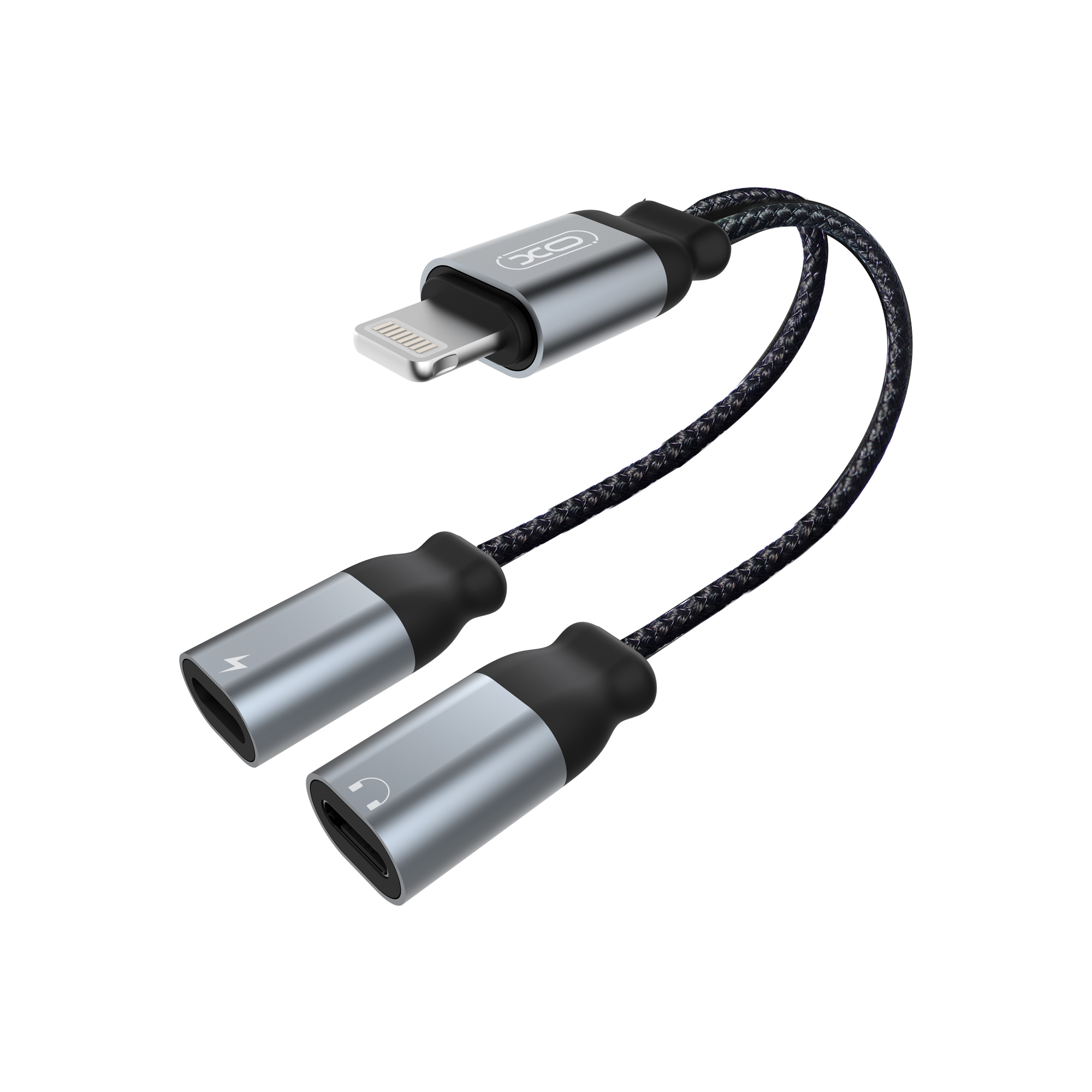 Adapter Lightning to 2 x Lightning, XO NB-R160A /black/