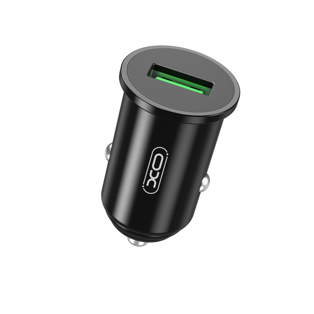XO 12V 18W, USB-A, черен - CC35