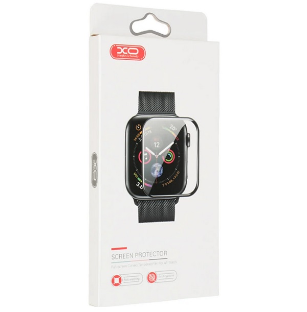 XO 3D Tempered Glass Apple Watch, 42mm /черно/