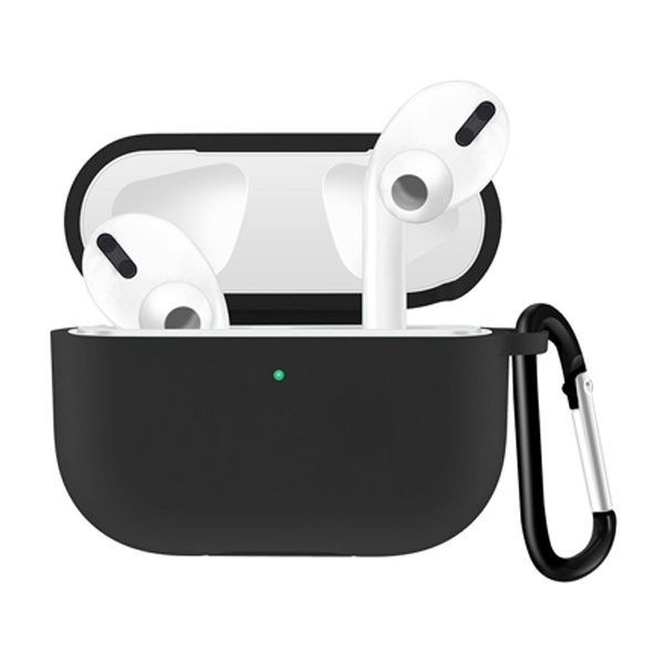 Калъф XO Silicone за AirPods Pro с карабинер /черен/