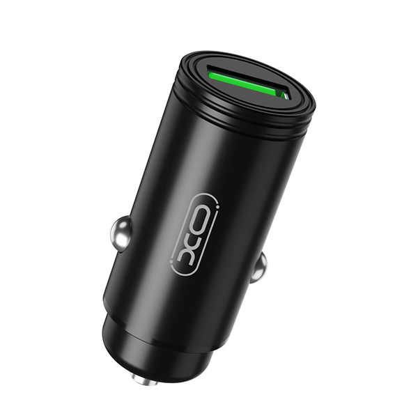 XO 12V 18W, USB-A, черен - CC39