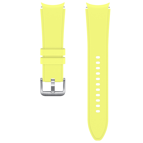 Силиконова каишка Silicon Strap за Samsung Watch 4/5/6/7, 20мм /жълта/