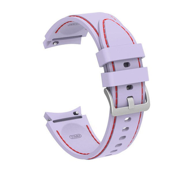 Силиконова каишка Silicon Deluxe Strap за Samsung Watch 4/5/6/7, 20мм /лилава/