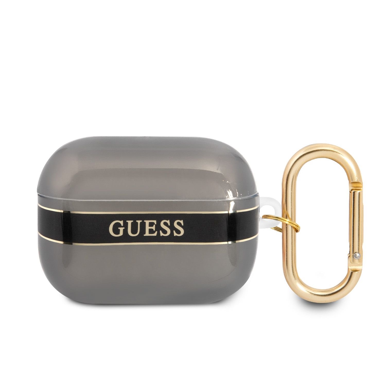 GUESS Калъф AirPods Pro, TPU Printed Stripe, черен - GUAPHHTSK