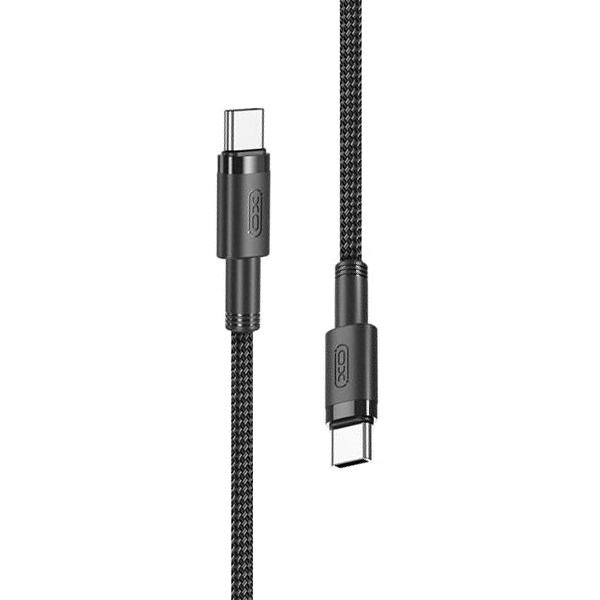 XO Кабел Type-C - Type-C, 1.5м, 100W, NB-Q199 /черен/ 