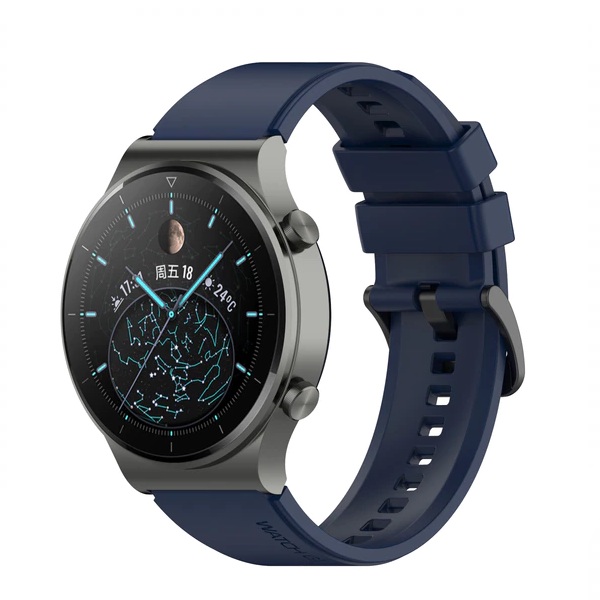 Каишка за Smart Watch 22мм, Silicon Strap GT2 Pro, силиконова /мастилена/